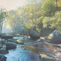 No.21. River Esk, Autumn Morning. Acrylic. 2012. 620x420mm