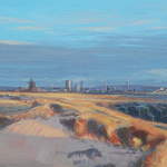 19.0 View from South Gare. Acrylic. 2011. 220 x 120 mm