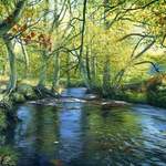 21.0 River Esk, Westerdale. Acrylic. 1013 .  540 x 350 mm  SOLD