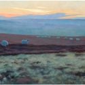 1.15.0 Danby Low Moor Sunset. 2017 . acrylic  660mm x 220mm