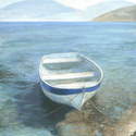 Boat, Ionian Sea. Acrylic. NFS