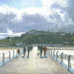 12. Saltburn Pier. Acrylic. 310 x 220mm. 2010