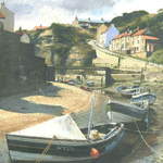 13. Staithes # 1. Acrylic.195 x 300mm. 2010. SOLD