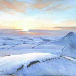 28. Roseberry Topping, Boxing Day. Acrylic.  2010