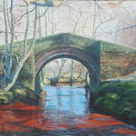 023 Bridge, Westerdale.  Acrylic.  2011.  360mmx250mm