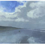 View From Saltburn. Acrylic 2011